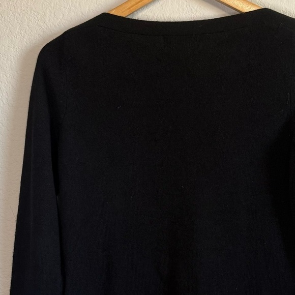 Peck & Peck Black 2 Ply Cashmere Super Soft Long Sleeve Crewneck Sweater Small - Picture 7 of 9